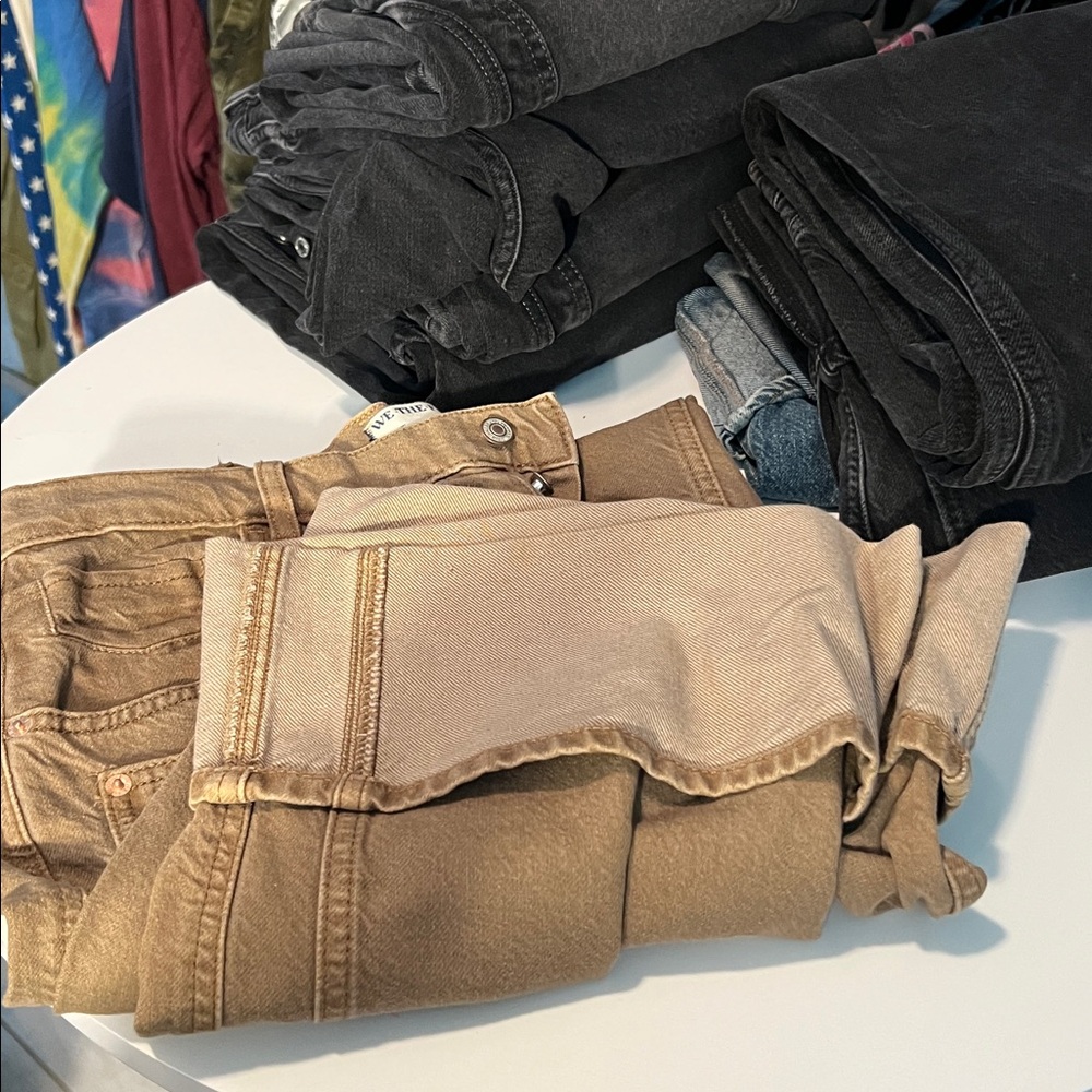 We the Free Final Countdown Cuffed Low Rise Jeans TUMBLEWEED 29 - Picture 12 of 13